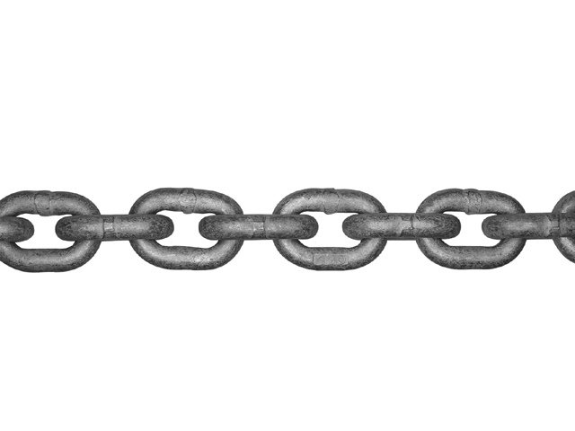 Titan Ketting gegalvaniseerd G30 iso4565 12mm per 100M