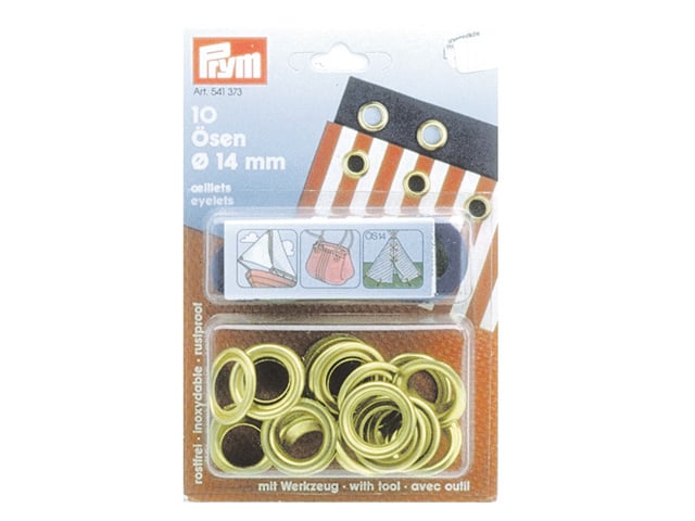 Prym 541373 zeilkousen 14mm (10st)