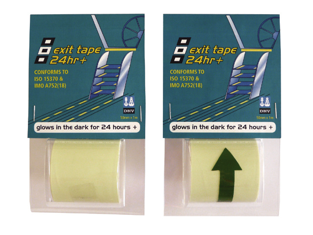 PSP Exit tape photolum 50mm 1m
