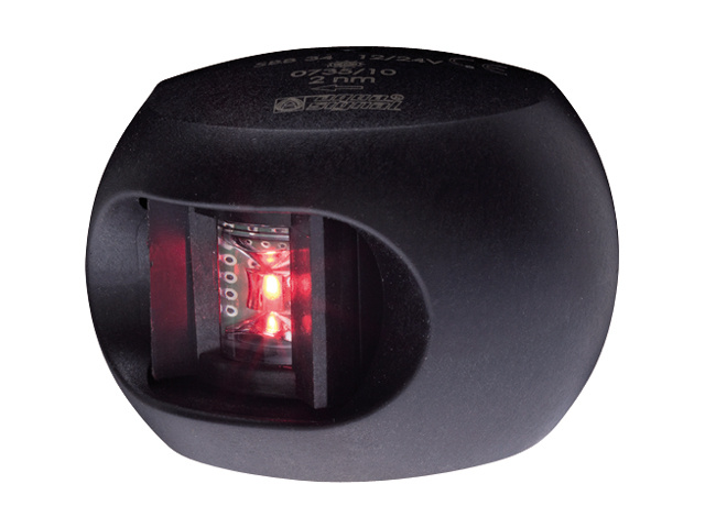Aqua Signal Serie 34 led bakboord zwart