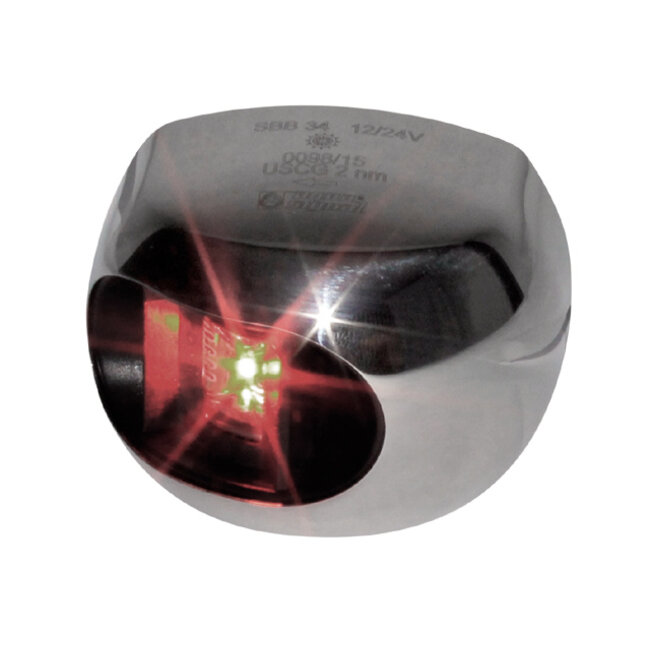 Aqua Signal Serie 34 led bakboord rvs