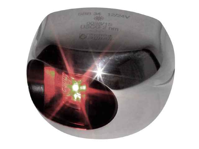 Aqua Signal Serie 34 led bakboord rvs