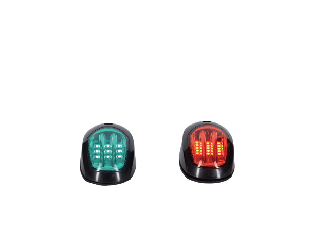Talamex Navigatieverlichting LED zwart opbouw set (sb+bb)