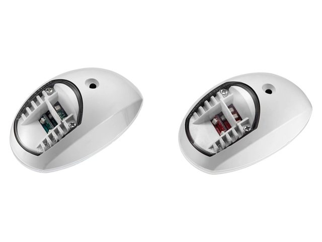 Talamex Navigatieverlichting LED wit opbouw set (sb+bb)