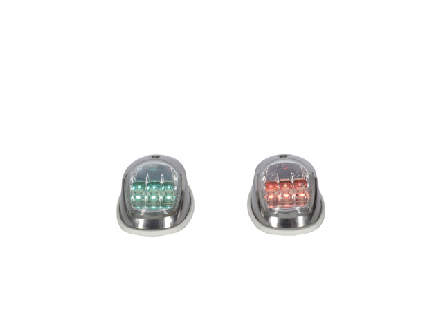 Talamex Navigatieverlichting LED rvs opbouw set (sb+bb)