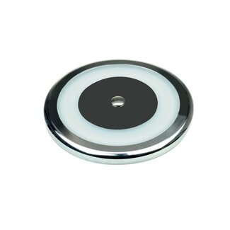 Talamex led opbouw plafonniere verchroomd 106mm 10-30V 3000K 6W dimbaar