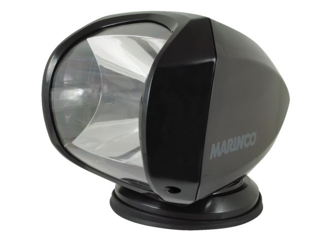 Marinco º Spotlight 100W 12V/24V Black including Remote SPLR-2