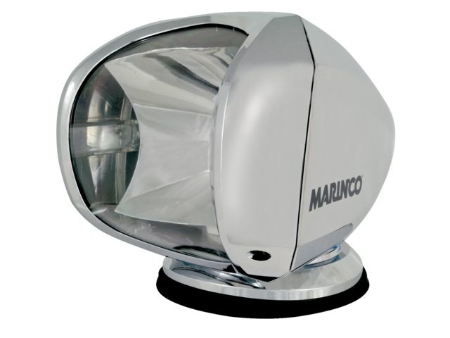 Marinco º Spotlight 100W 12V/24V Chrome including Remote SPLR-2