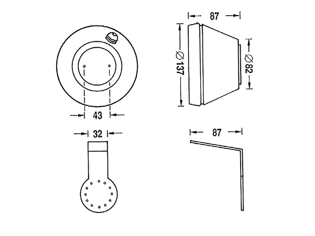 Aqua Signal º Lamp 118mm 12V/50W