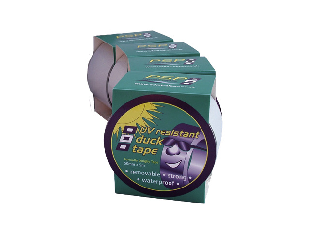 PSP UV ducktape light grey 50mm 5m