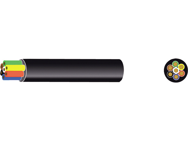 Automarine Ronde pvc kabel grijs 7P > 6x1.50mm² + 1x2.0mm²