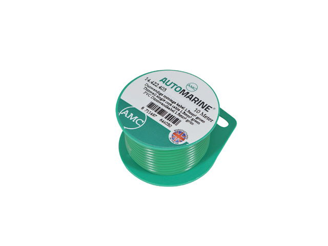 Automarine Dunwandige montage kabel 1.5mm² groen (10m)