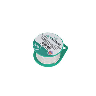 Automarine Dunwandige montage kabel 1.5mm² wit (10m)