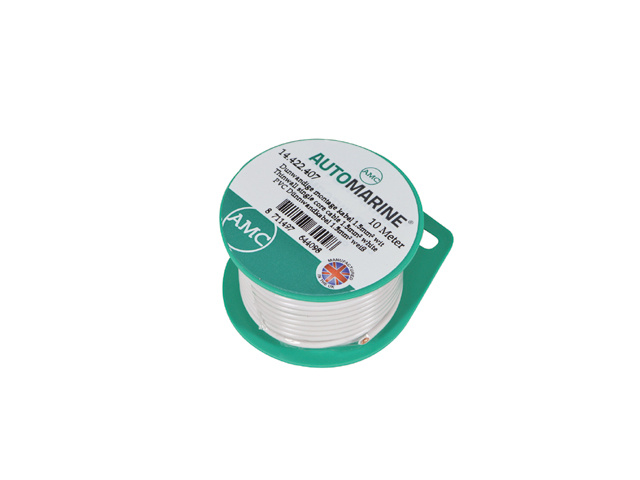 Automarine Dunwandige montage kabel 1.5mm² wit (10m)