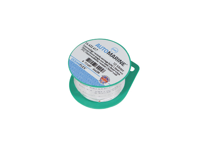 Oceanflex Dunwandige vertinde montage kabel 1.5mm² wit (10m)