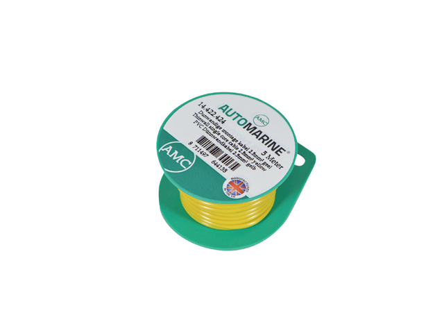 Automarine Dunwandige montage kabel 2.5mm² geel (5m)