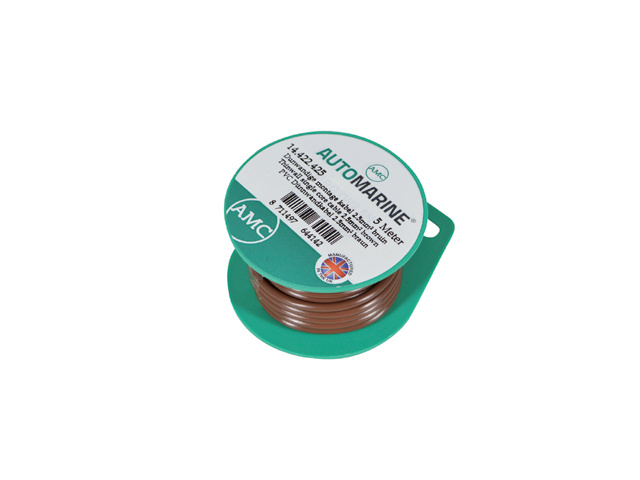 Automarine Dunwandige montage kabel 2.5mm² bruin (5m)