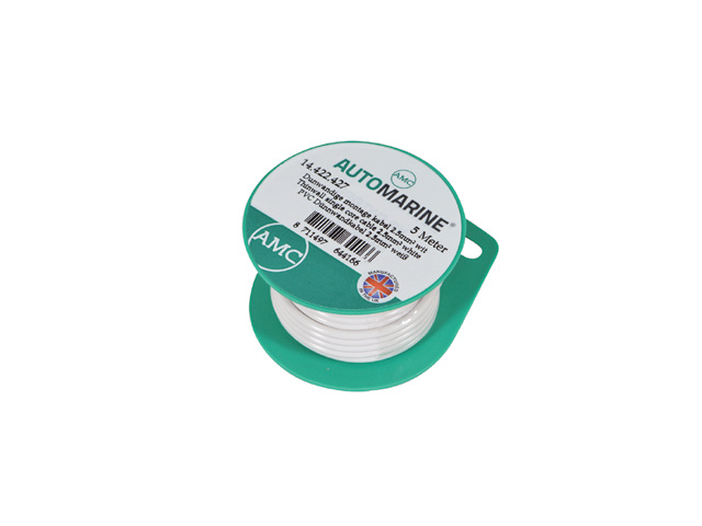 Automarine Dunwandige montage kabel 2.5mm² wit (5m)