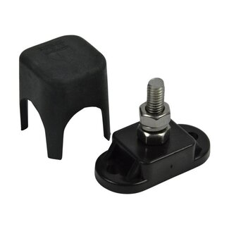 BEP Vermogensklem 6mm stud zwart