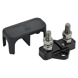 BEP Vermogensklem 2x6mm stud zwart