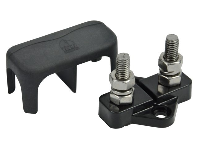 BEP Vermogensklem 2x6mm stud zwart