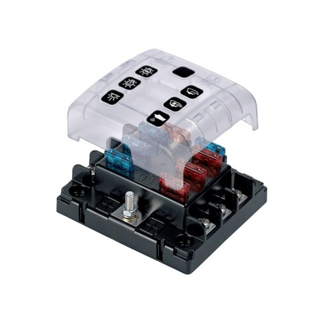 BEP Zekeringhouder ATO/ATC 6 schroef terminals