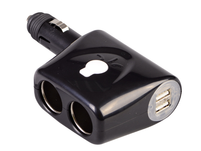 Talamex 12V adapter 1<2 + 2xusb