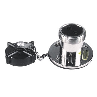 Talamex Stopcontact verchroomd 3A 2p