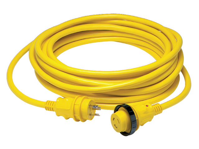 Marinco 30A 125V 50' Cordset Led Ergo Grip