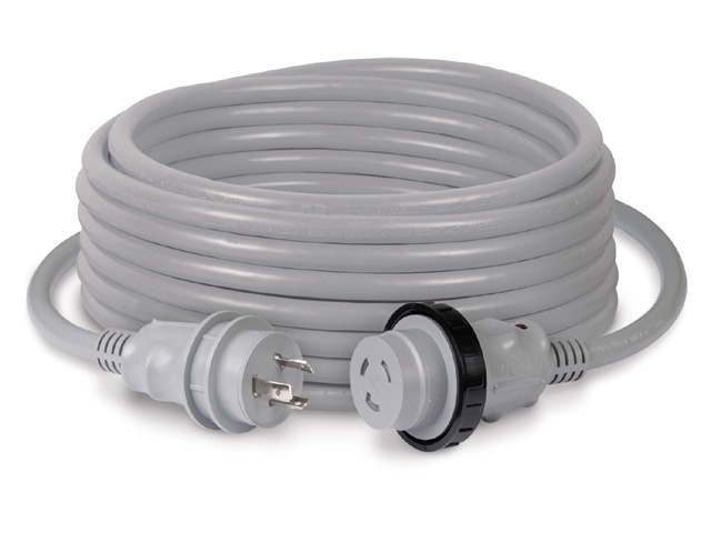 Marinco 50A 125V Cordset 50' Molded White