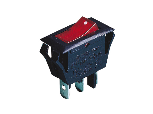 Talamex Verl.inb. schakelaar rood/zwart 12V-15A