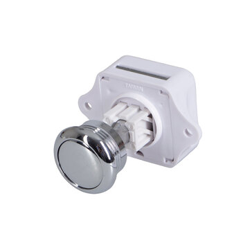 Talamex Drukknop rond messing verchroomd