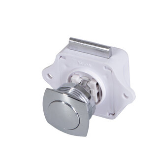 Talamex Drukknop convex kunststof verchroomd