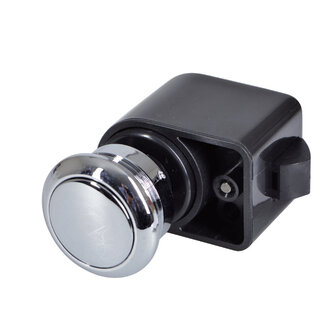 Talamex Drukknop rond kunststof verchroomd zelfsluitend