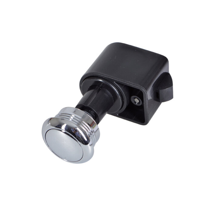 Talamex Drukknop rond messing verchroomd zelfsluitend