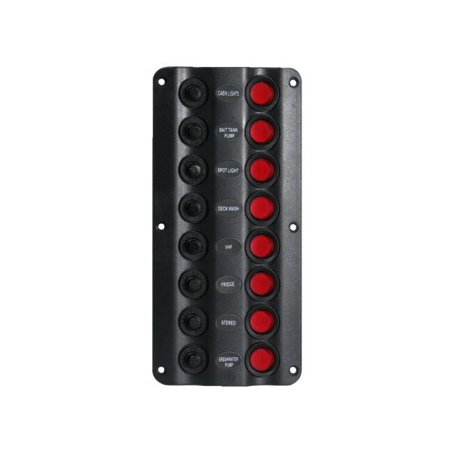 Talamex Schakelpaneel wave 8 schakelaars 12V