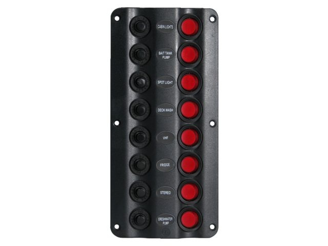 Talamex Schakelpaneel wave 8 schakelaars 12V