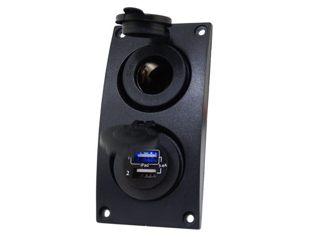 Talamex Curved add-on paneel 12V & dubbel USB