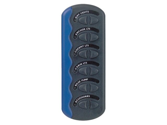 ASA Schakelpaneel 10 schakelaars - Zwart - Aluminium - 12/24V