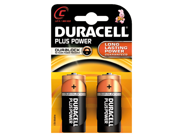 Duracell Batterij plus MN1400. C. 2-pack