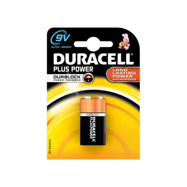 Duracell Batterij plus MN1604. 9V. 1-pack