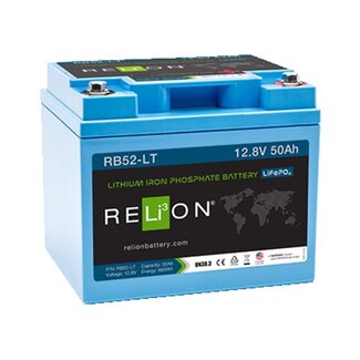 RELiON Accu lithium LiFePO4 12.8V 52Ah low temperature