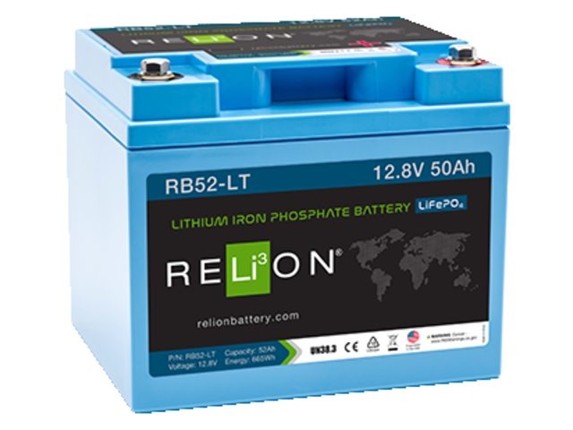 RELiON Accu lithium LiFePO4 12.8V 52Ah low temperature