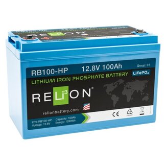 RELiON Accu lithium LiFePO4 12.8V 100Ah high power