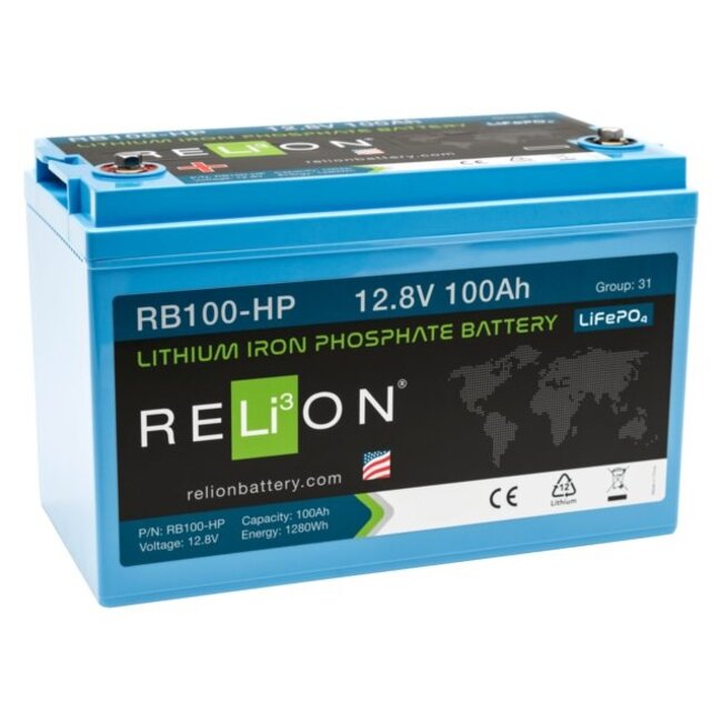 RELiON Accu lithium LiFePO4 12.8V 100Ah high power