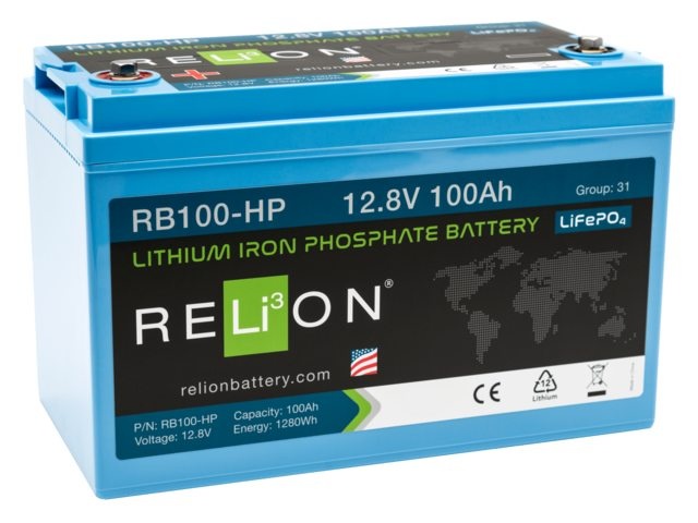 RELiON Accu lithium LiFePO4 12.8V 100Ah high power
