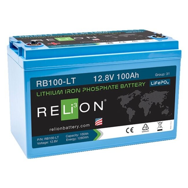 RELiON Accu lithium LiFePO4 12.8V 100Ah low temperature