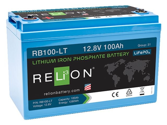 RELiON Accu lithium LiFePO4 12.8V 100Ah low temperature