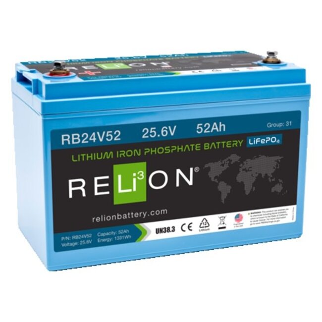 RELiON Accu lithium LiFePO4 25.6V 52Ah