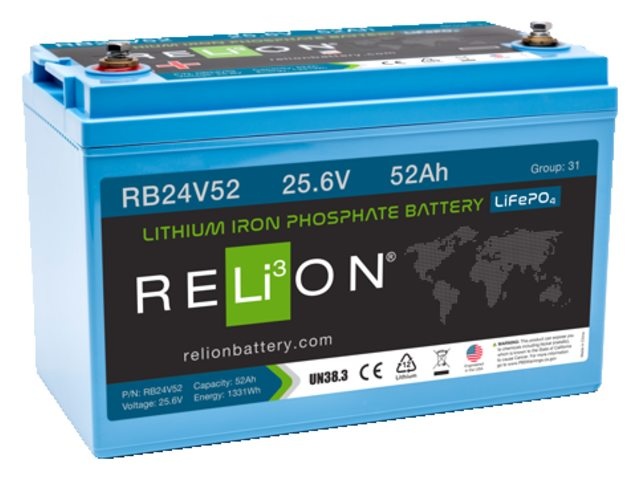 RELiON Accu lithium LiFePO4 25.6V 52Ah